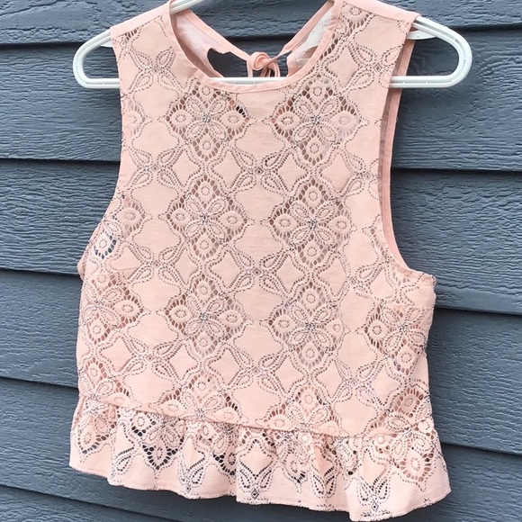 Urban Outfitters Lace Peplum Tank Top - Picture 5 of 12